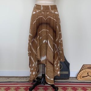 2002 Tom Ford Yves Saint Laurent rive gauche Silk Skirt French Sz 36 / S